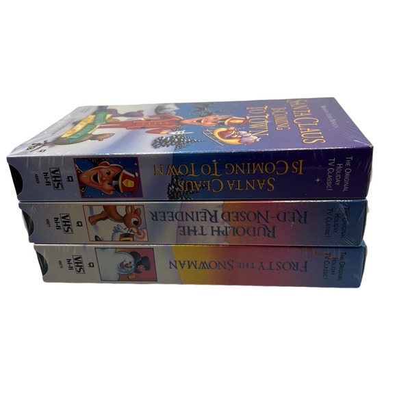 1993 Christmas Classics Lot Of 3 VHS Movies (Santa Clause ,Rudolph & Frosty) NEW - Picture 4 of 6